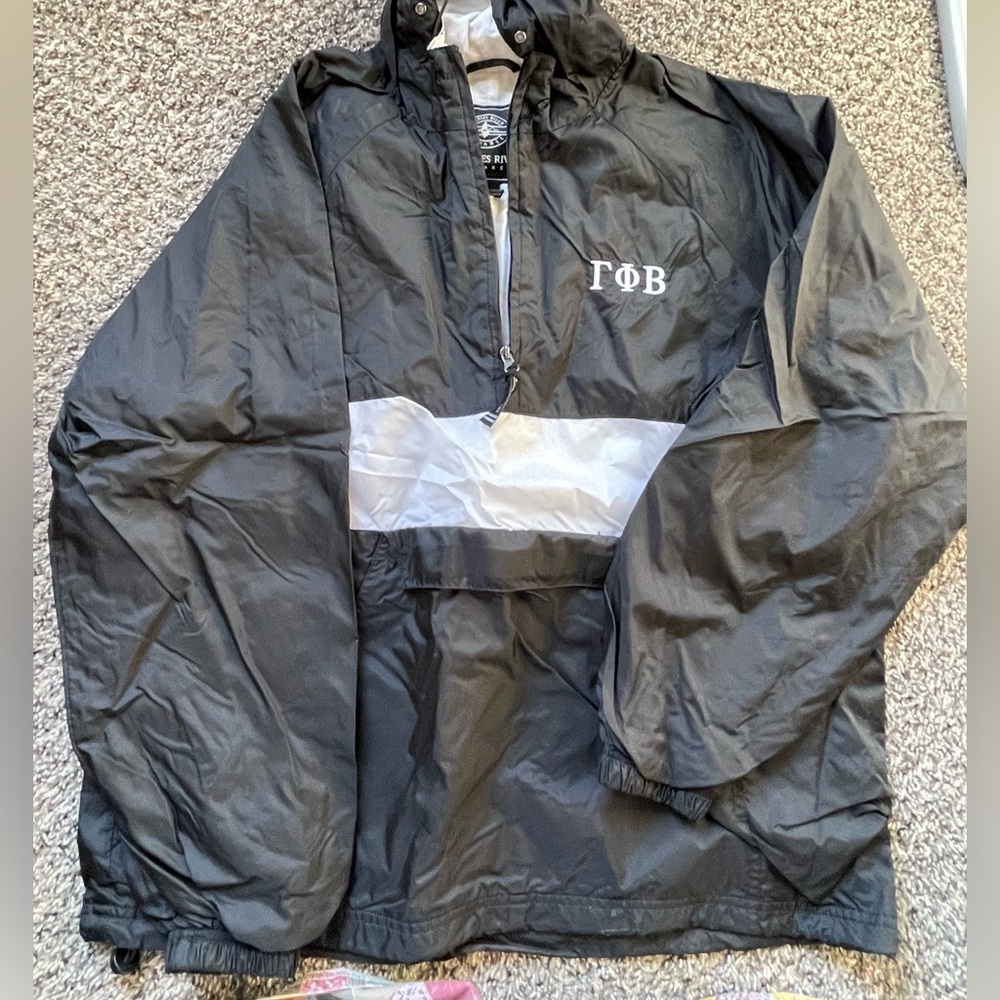 Gamma Phi Beta Charles River windbreaker rain jacket
